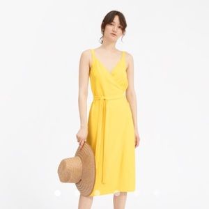Everlane 0 Japanese Goweave Tank Wrap Dress